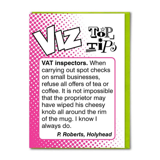 Card - VIZTIP021 VAT inspectors
