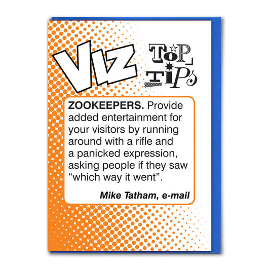 Card - VIZTIP010 Zookeepers