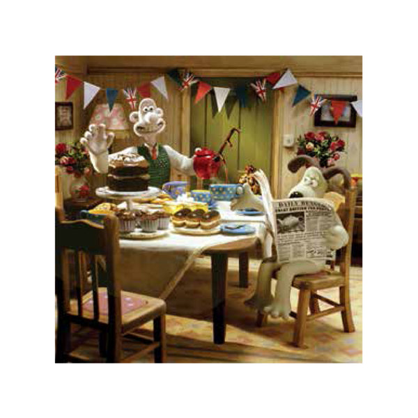 Card - WG10 Wallace and Gromit Tea Party