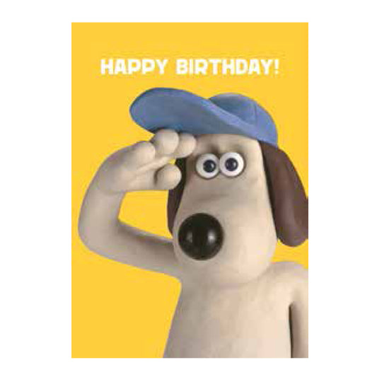Card - WG20 Happy Birthday Gromit with Blue Cap