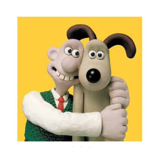 Card - WG4 Wallace and Gromit Hug