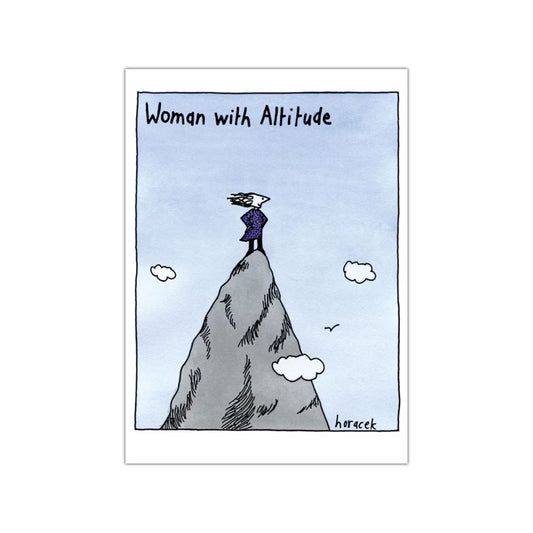 Card - JHF785 Woman with Altitude