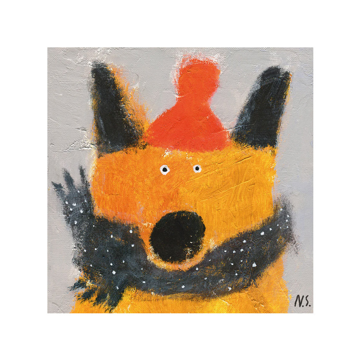 Card - XNS5331 Fox with Warm Scarf