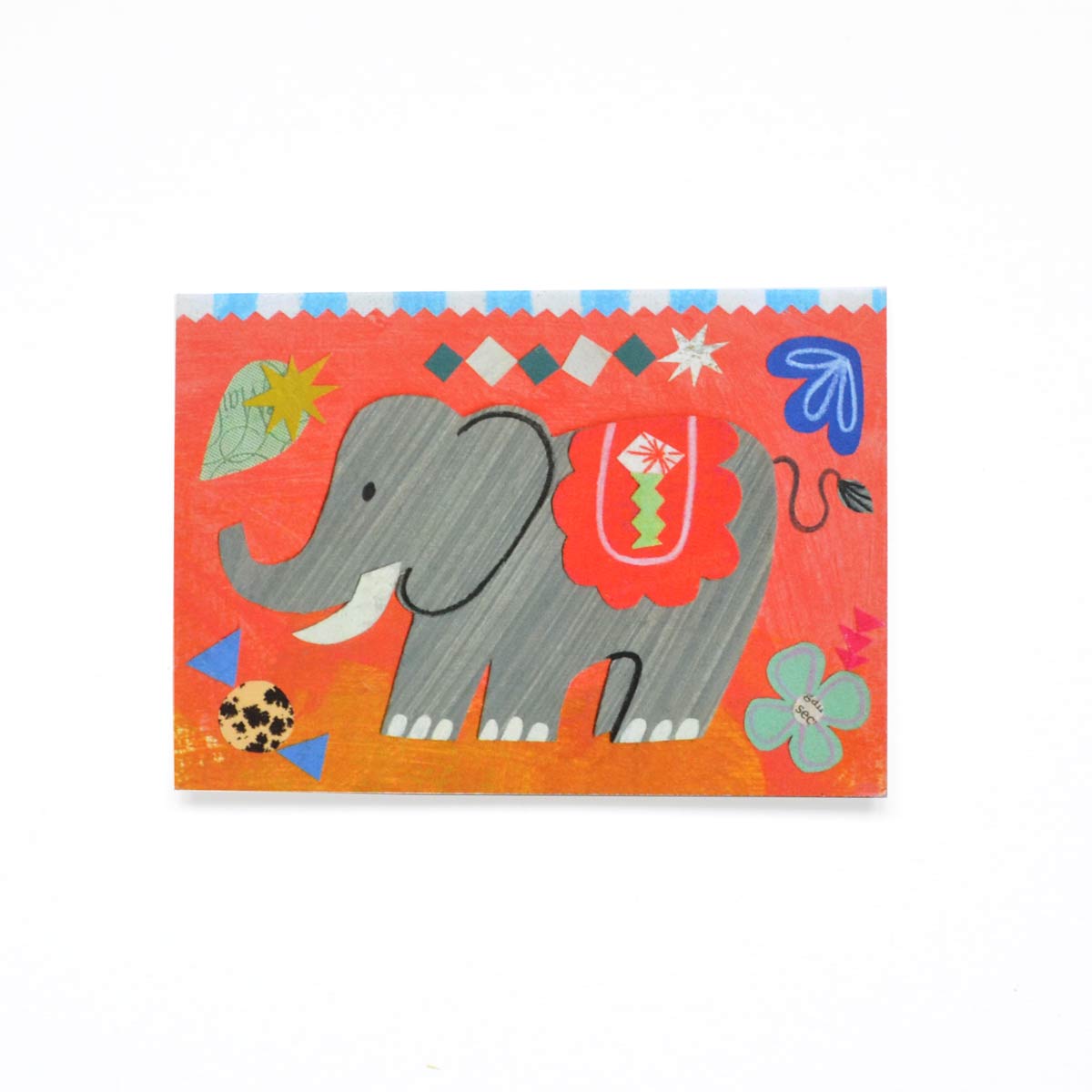 Card - Mortlake Papers Mini card Circus Elephant