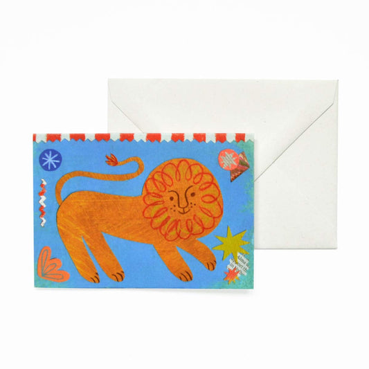 Card - Mortlake Papers Mini card Lion