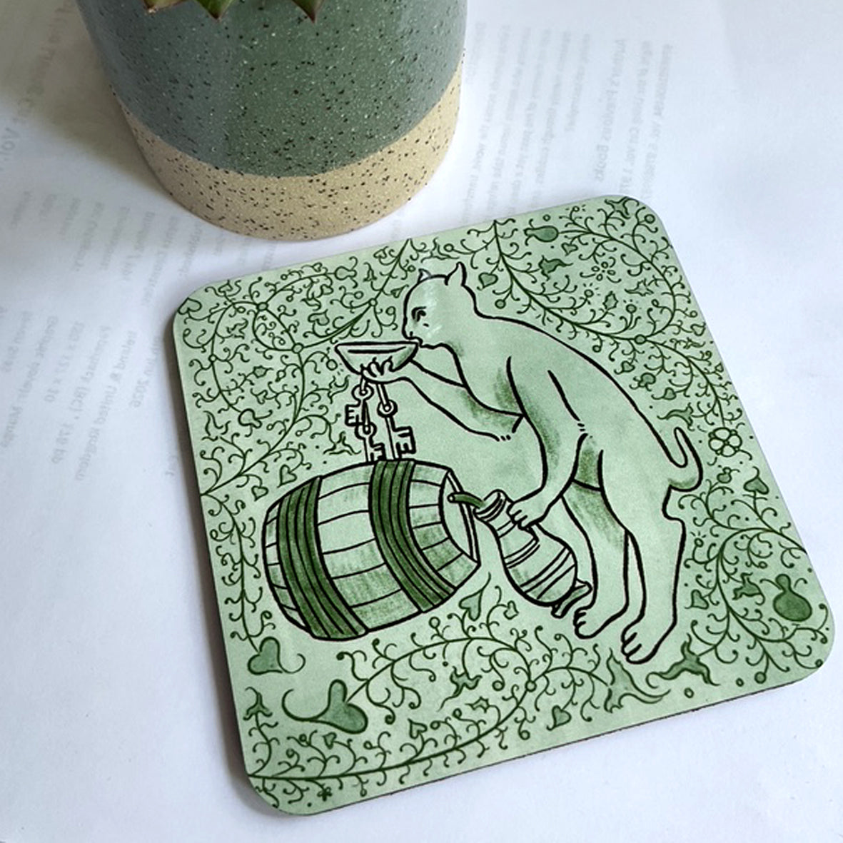 Coaster - Medieval Cats Madeline Horwath