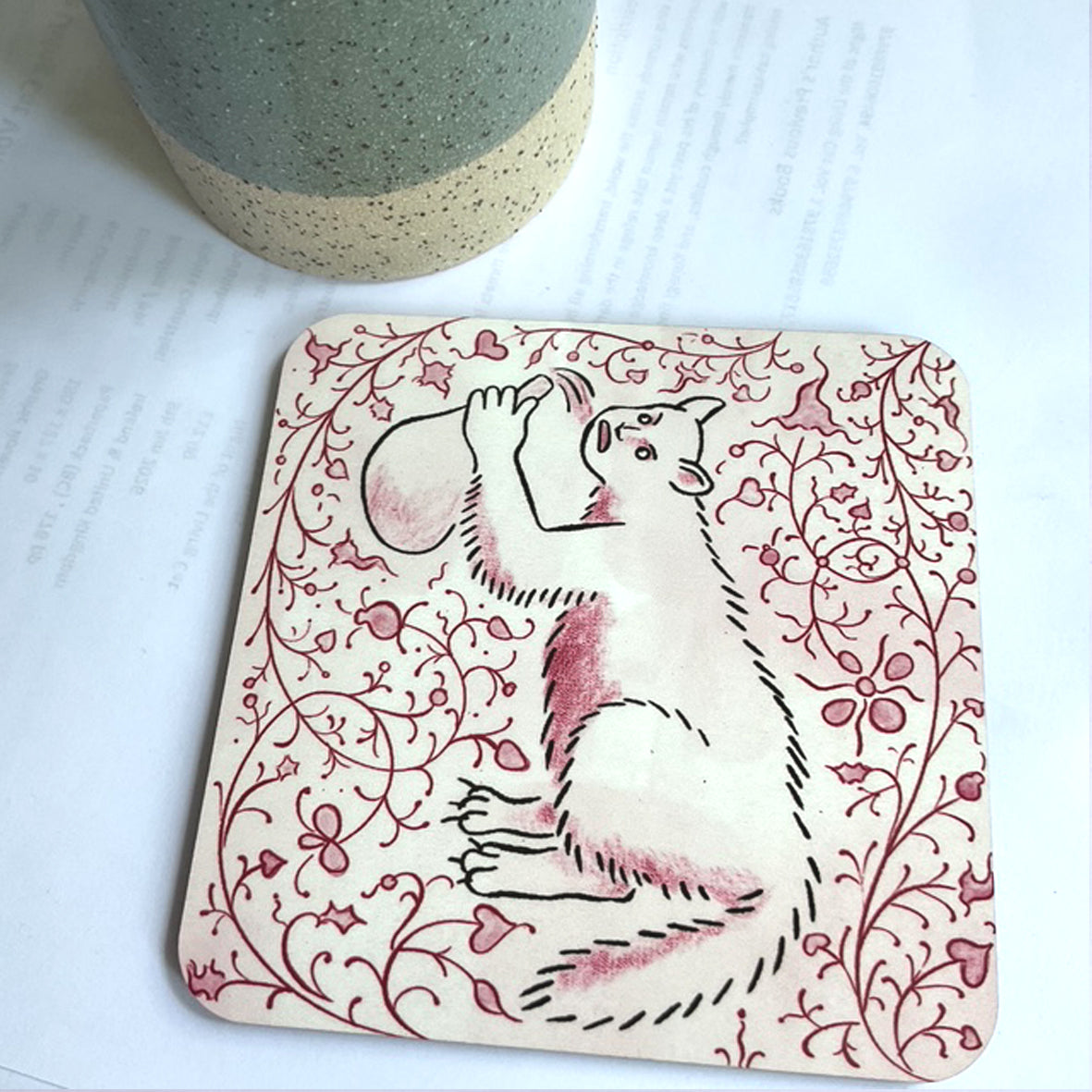 Coaster - Medieval Cats Madeline Horwath