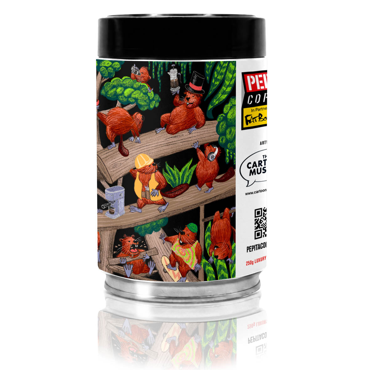 Coffee Tin - Pepita Coffee Beavers by Thea Carley Competition Winner *PRE ORDER NOW!*