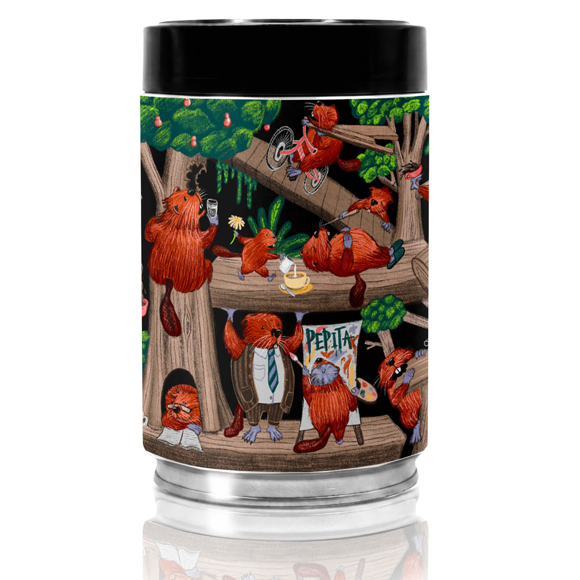 Coffee Tin - Pepita Coffee Beavers by Thea Carley Competition Winner *PRE ORDER NOW!*