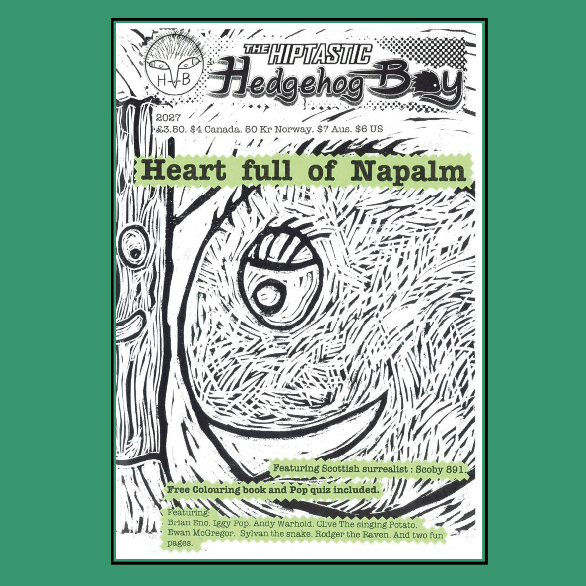 Comic - The Hiptastic Hedgehog Boy Heart Full of Napalm (DIGITAL DOWNLOAD)