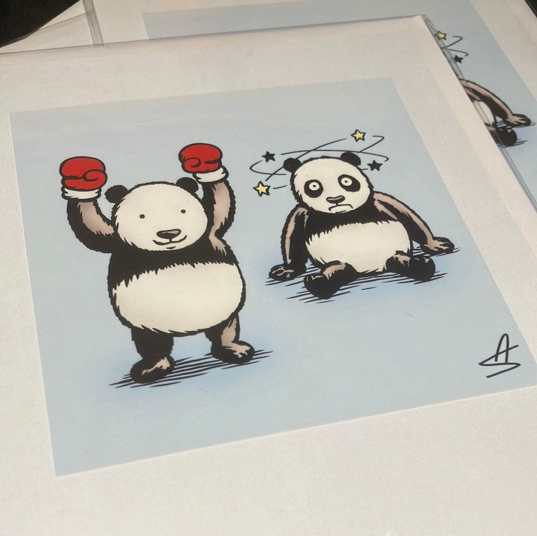 Card - Anthony Smith Panda boxing black eyes