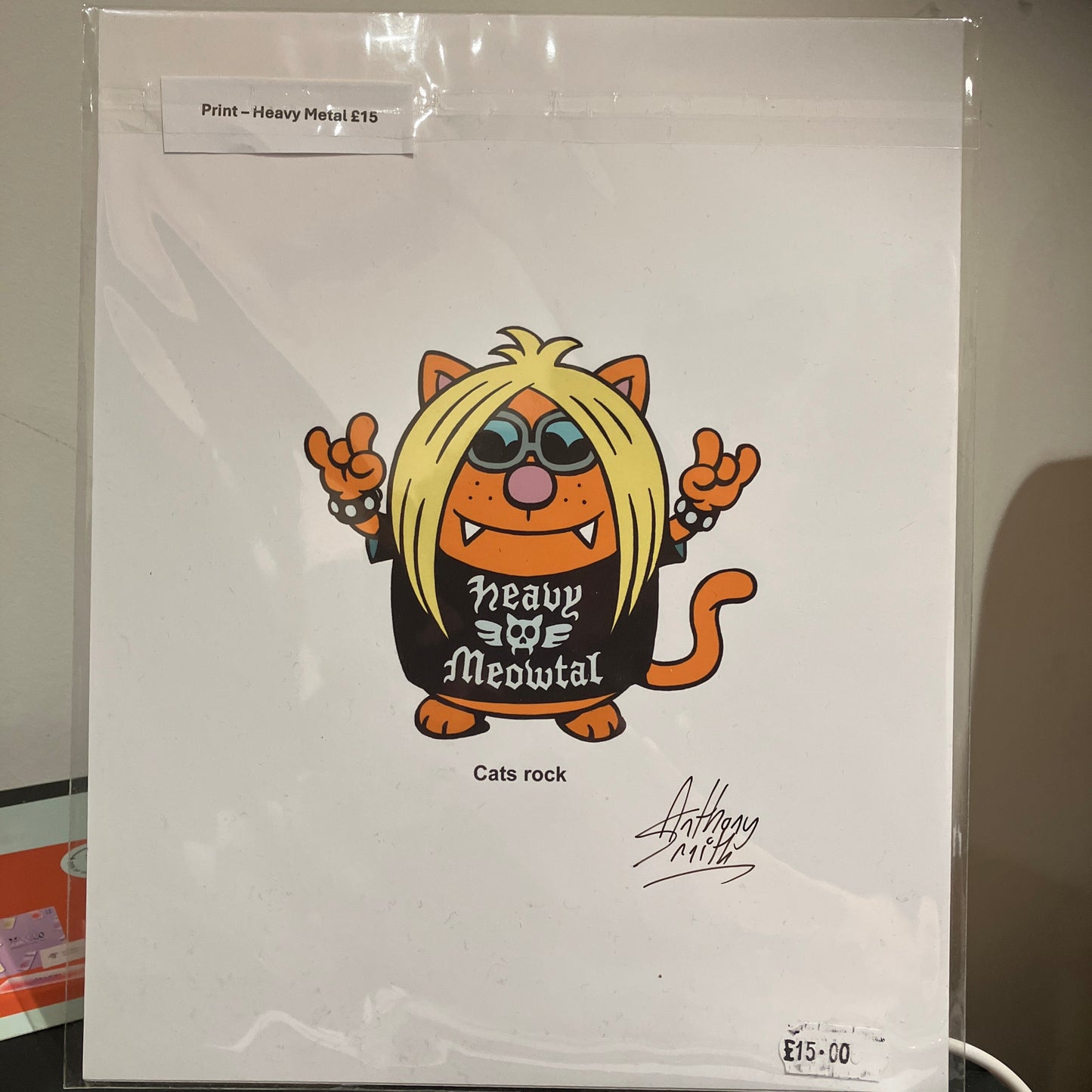 Print - Heavy Metal Meowtal Cats Rock