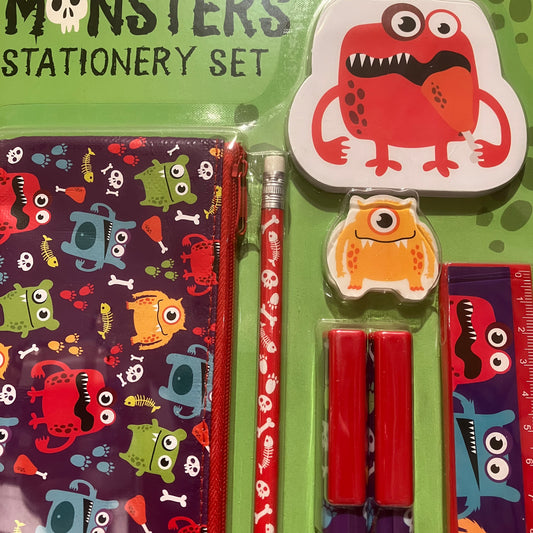 Stationery - Monsters Stationery Set