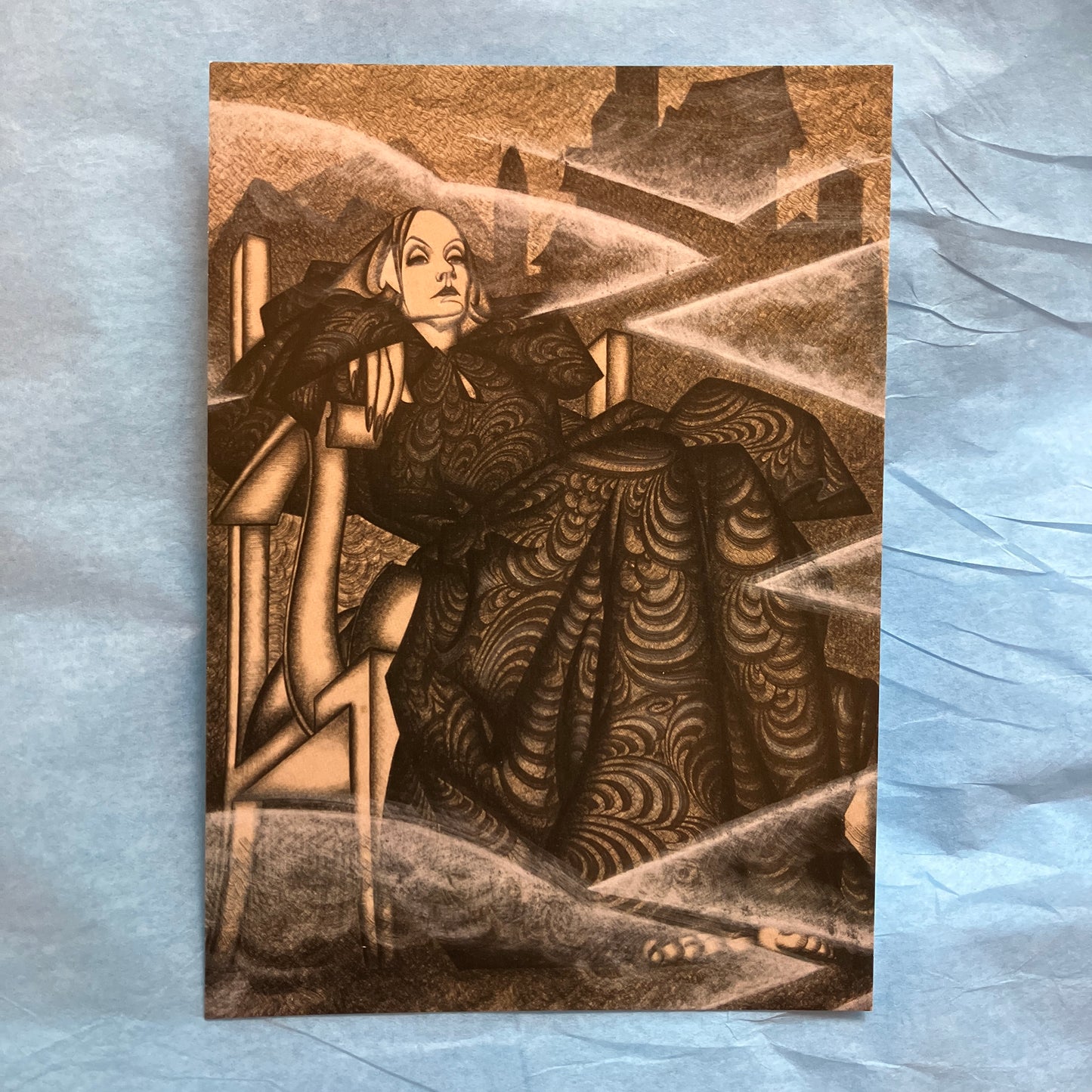 Postcard - Conception of the Remote Austerity of Garbo, 1935