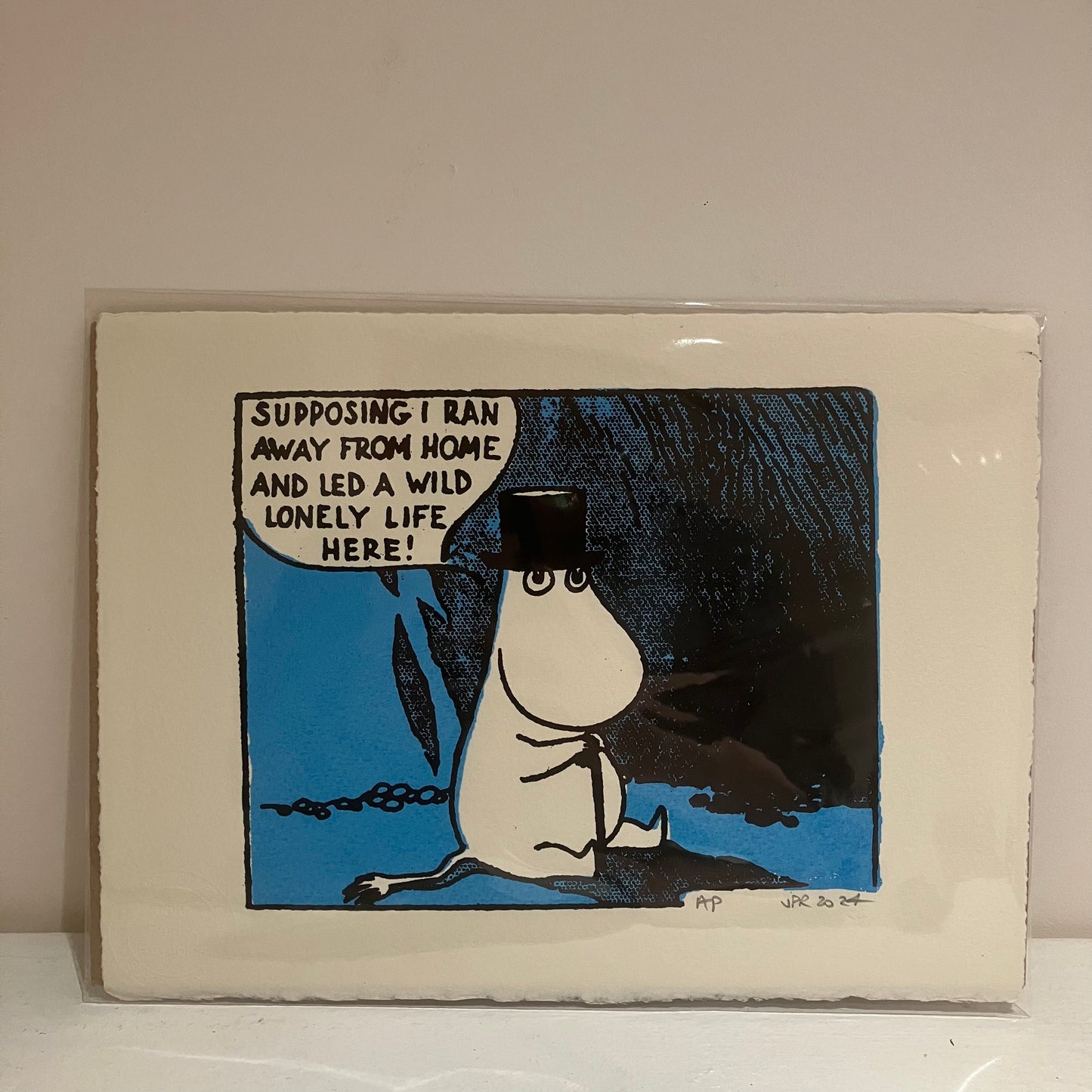 Print - Moomin Supposing I Ran Away from Home