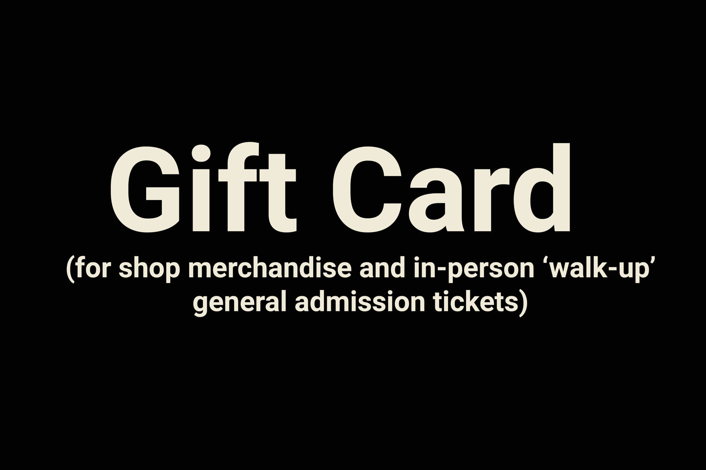 Cartoon Museum Gift Card