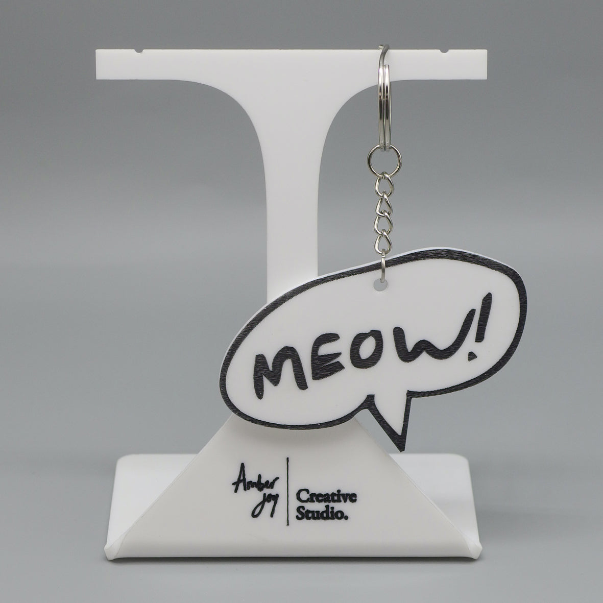 Keyring - AJCS2 Amber Joy Creative Studio Aoki Meow