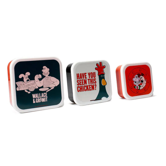Lunchbox - Wallaceand Gromit set of 3 Lunch boxes