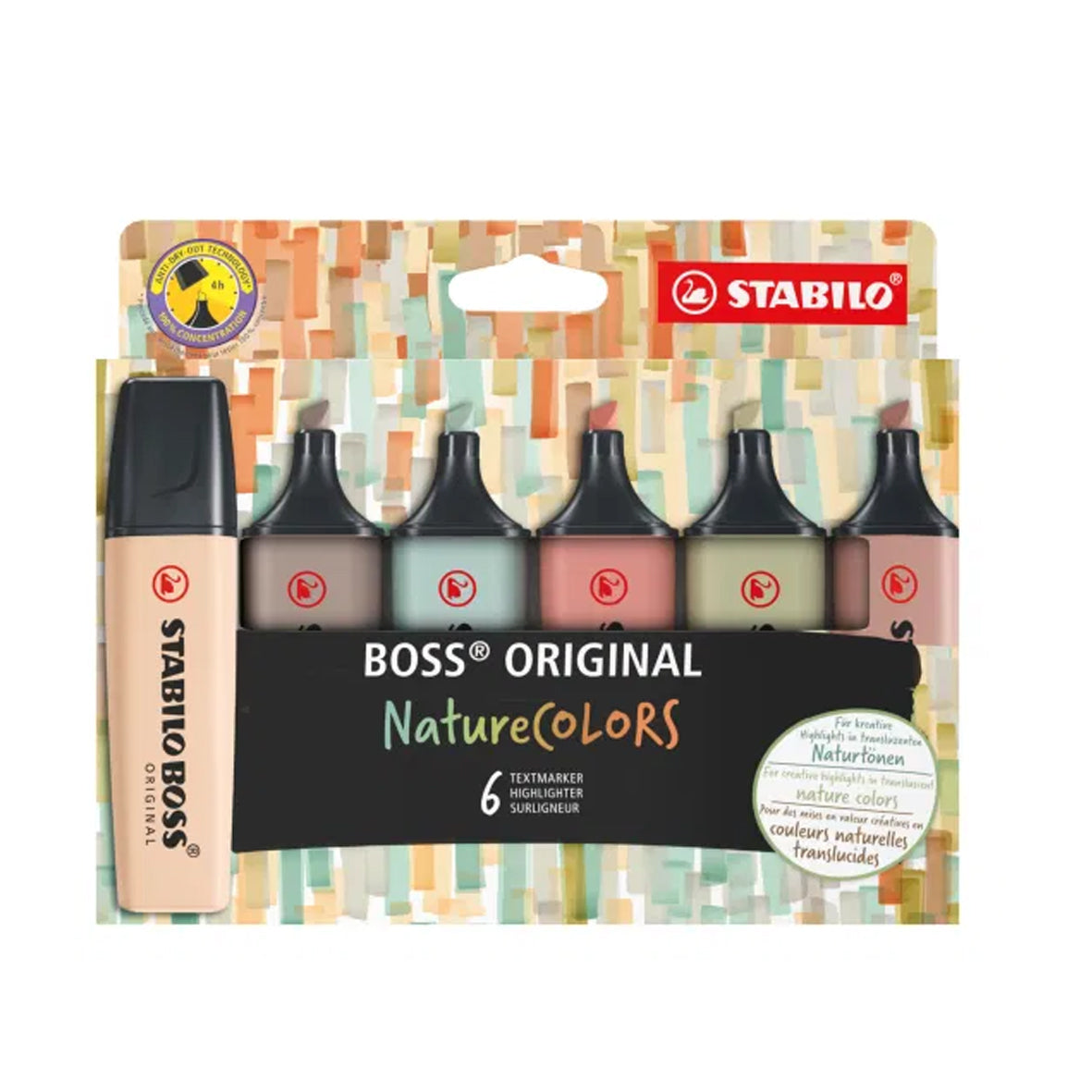 Art materials - Stabilo Boss Original Nature Colours six pack