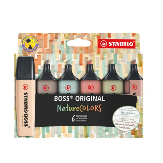 Art materials - Stabilo Boss Original Nature Colours six pack