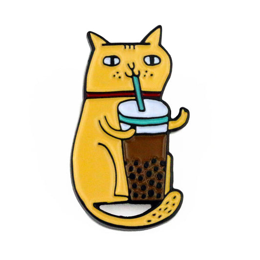 Badge - 3454 Bubble Tea Cat