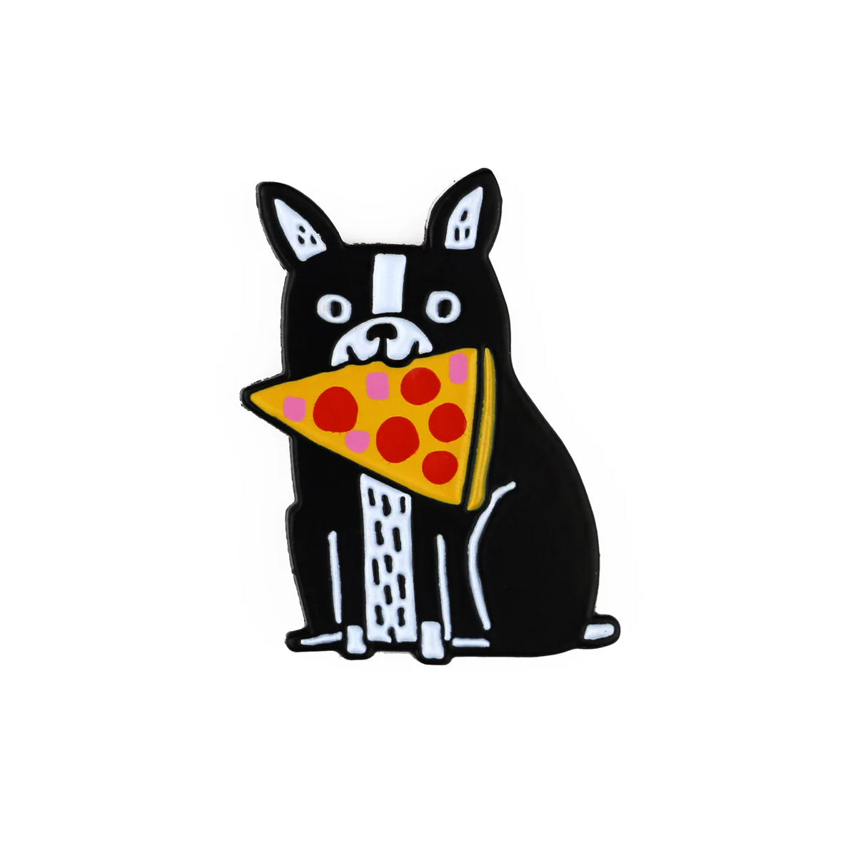 Badge - 3582 Pizza Boston Terrier