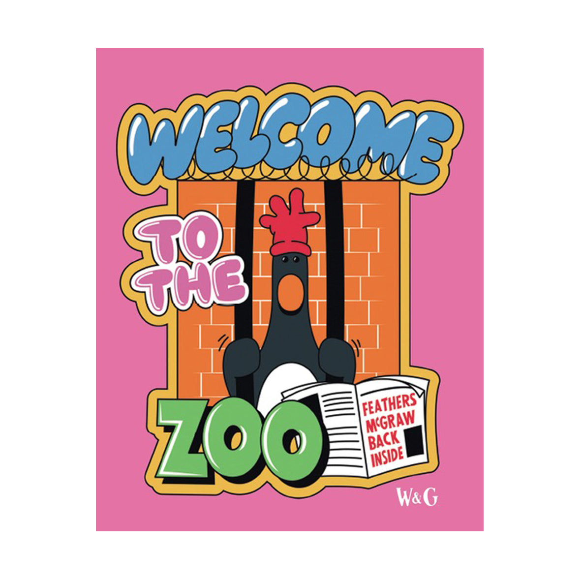 Plaque - Feathers Welcome to the Zoo