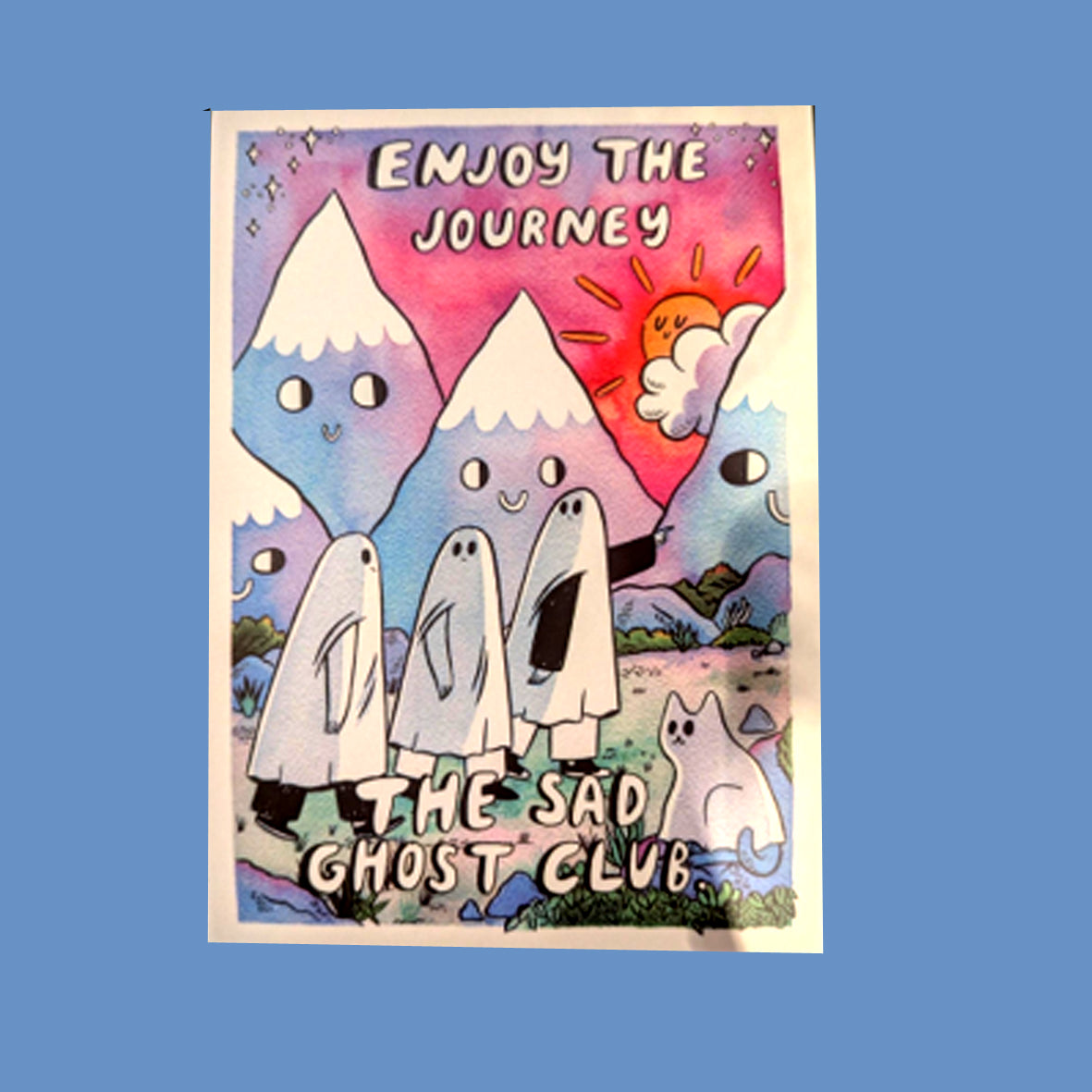 Postcard - Sad Ghost Club Enjoy the Journey