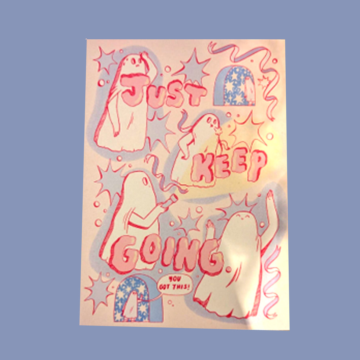 Postcard - Sad Ghost Club Just Keep Going