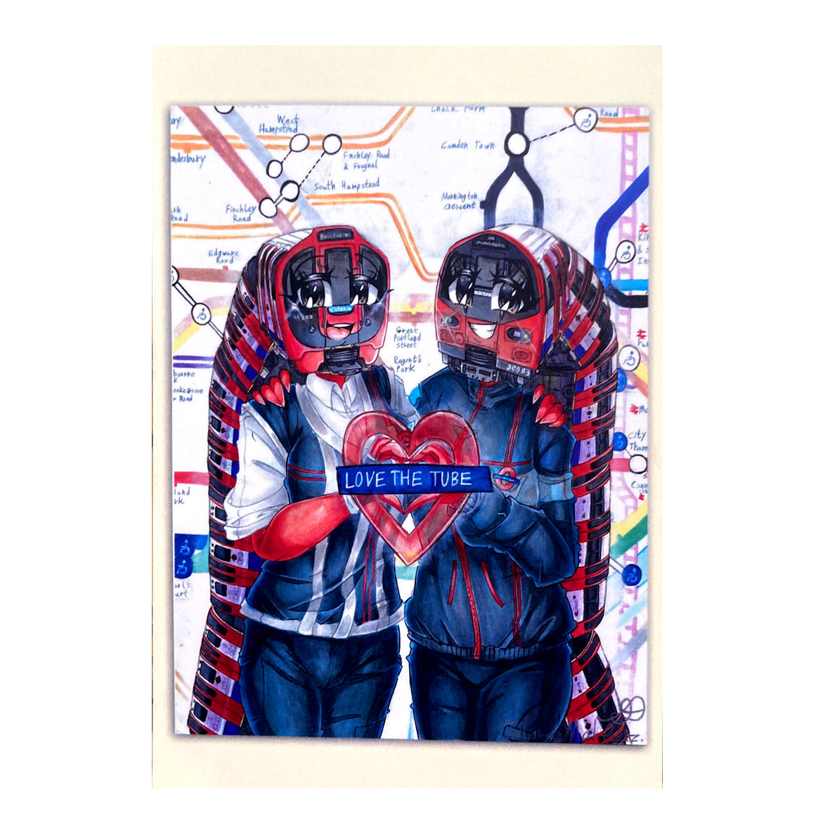 Postcard - CARM066PC Untitled by Juliana Mahfouz (Love the Tube)