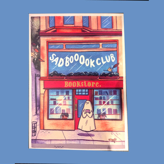 Postcard - Sad Ghost Club Sad Booook Club
