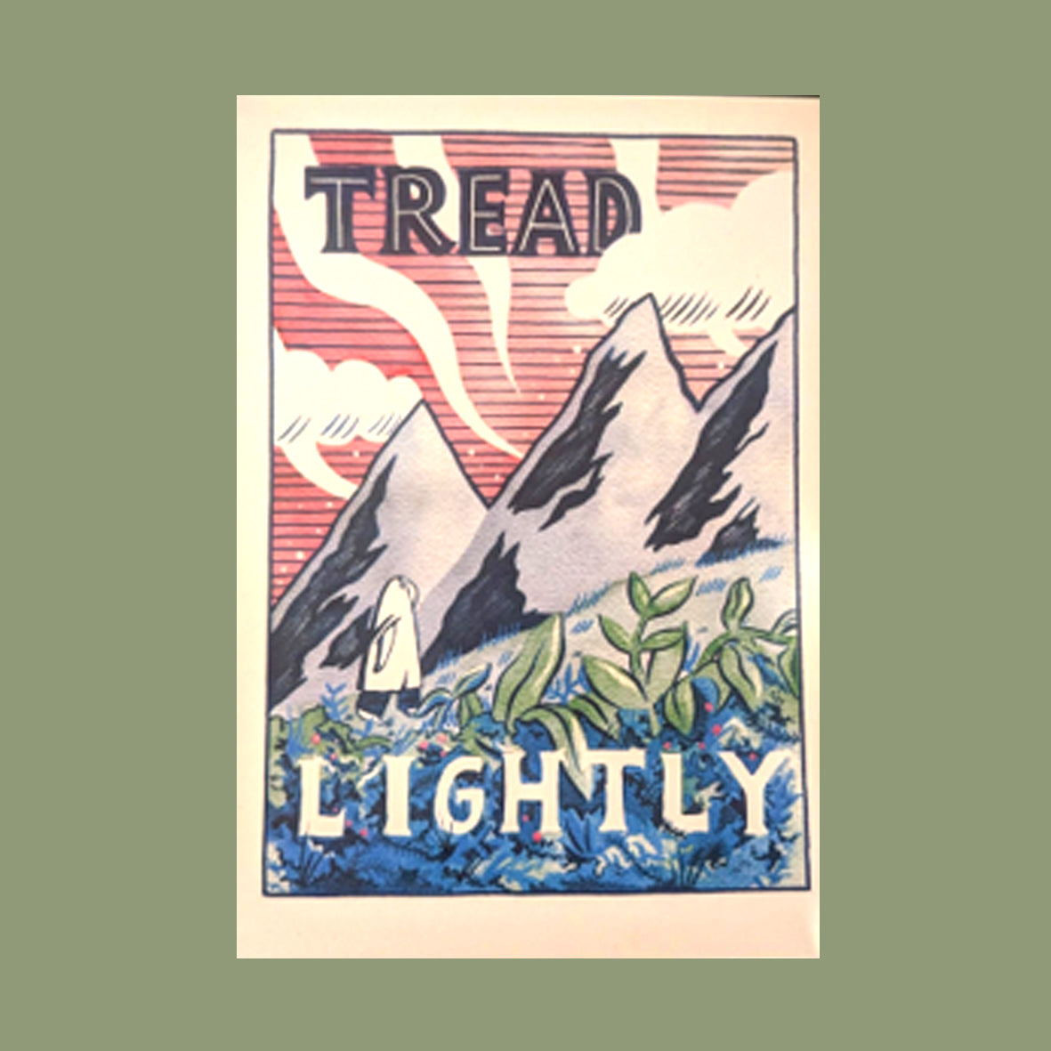Postcard - Sad Ghost Club Tread Lightly