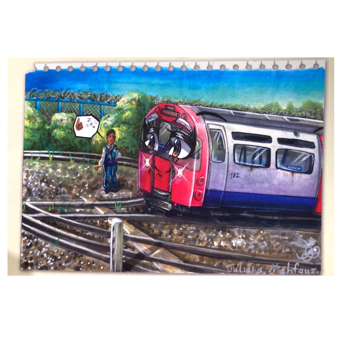 Postcard - CARM065PC Untitled by Juliana Mahfouz (Piccadilly Line)