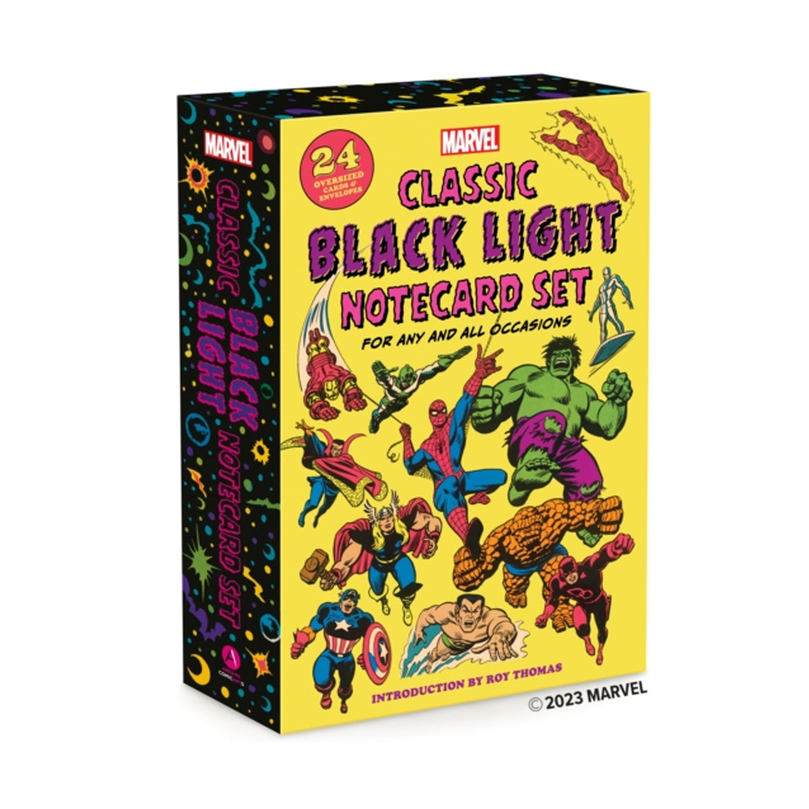 Postcards - Marvel Classic Black Light Notecard Set