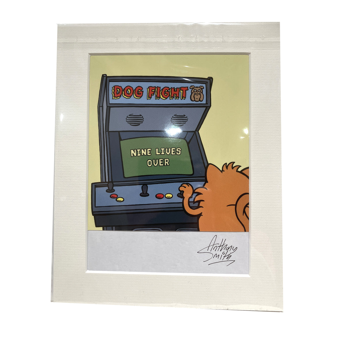 Print - Dog Fight Nine Lives Over