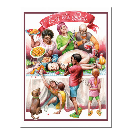 Print - Eat the Rich by Hannah Berry