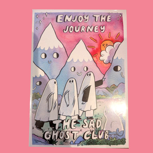 Print - Sad Ghost Club A5 Enjoy the Journey