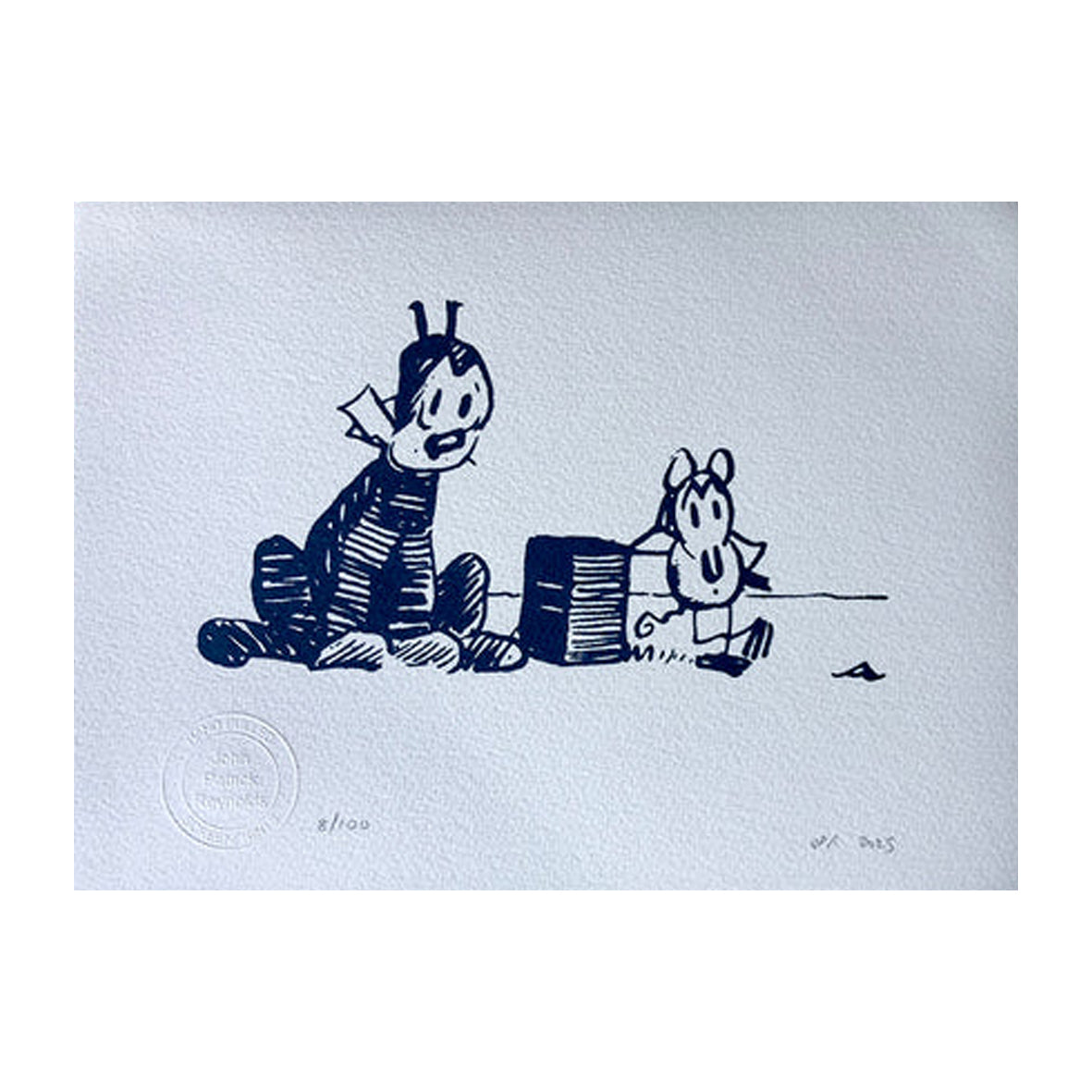 Print - Comic Art Krazy Kat and Ignatz the Mouse in the Desert