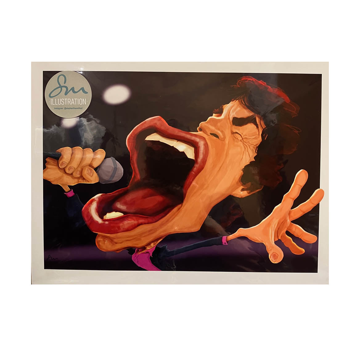 PRINT - A3 SM Illustration @stephenfmansfield Jagger