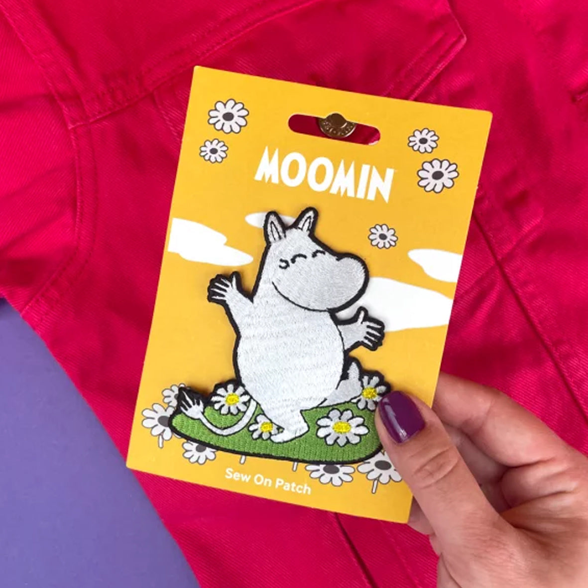 Sew on Patch - MOS002 Moomintroll Happy