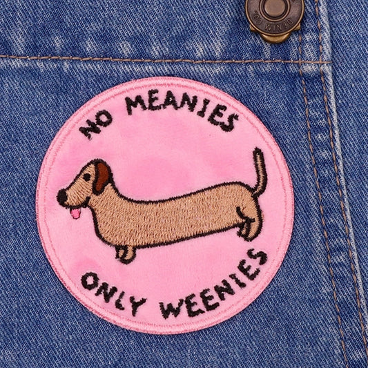 Iron-on Patch - No Meanies Only Weenies
