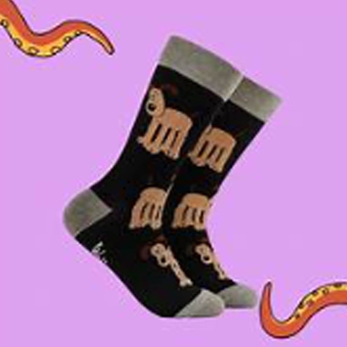Socks - Soctopus Wallace & Gromit Fluffy Gromit WG0006S-BLACK
