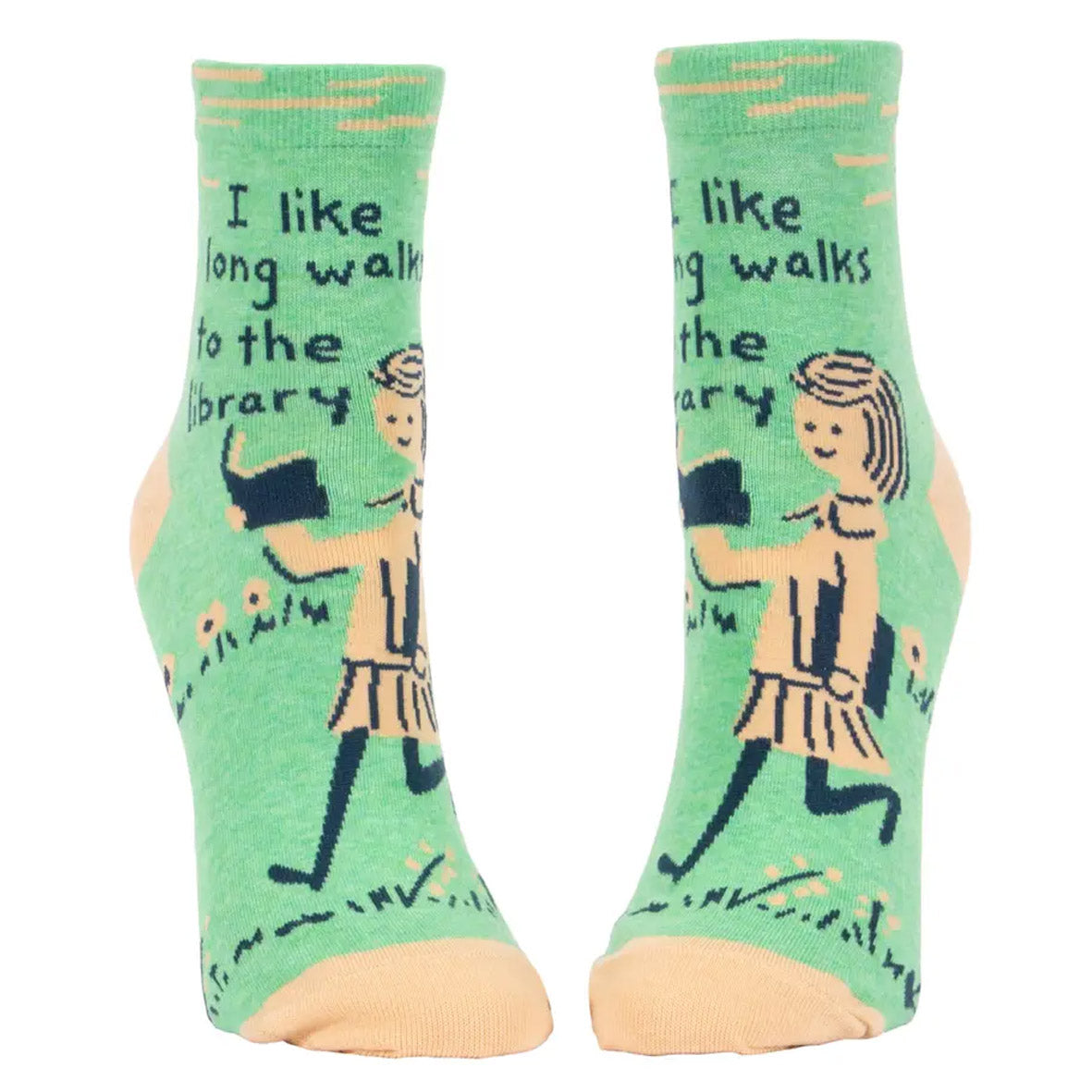 Socks - SW655 I Like Long Walks to the Library