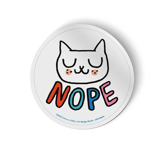Sticker - Nope Cat