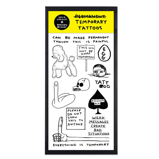Tattoos - David Shrigley Temporary Tattoos