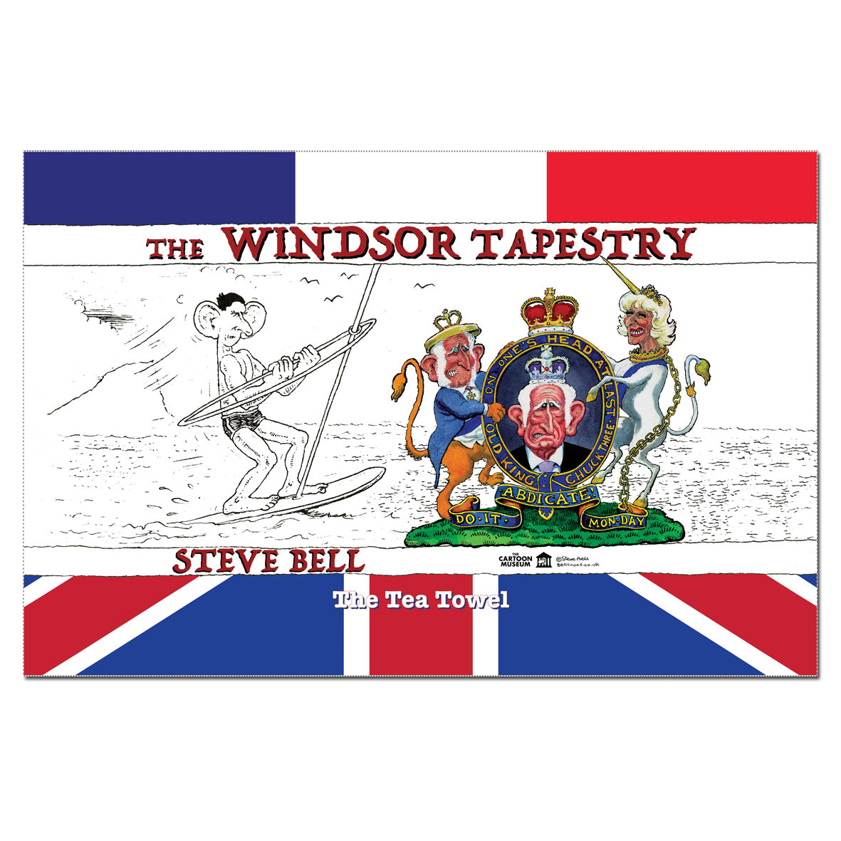 Tea Towel - CARM040TTBELLY Steve Bell The Windsor Tapestry