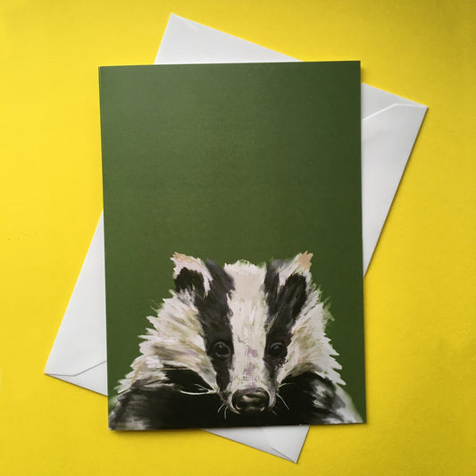 Card - Badger by Holly T Burrows