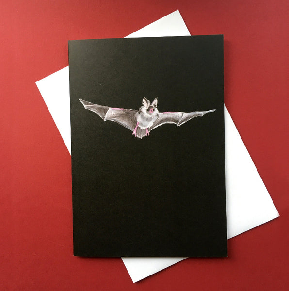 Card - Bechstein’s Bat by Holly T Burrows