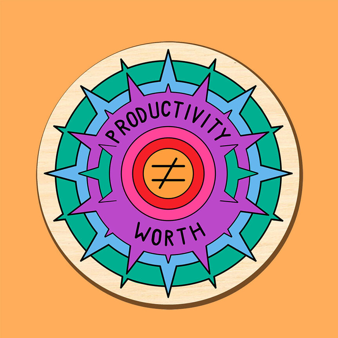 Badge - Abi Stevens Productivity does not equal Worth