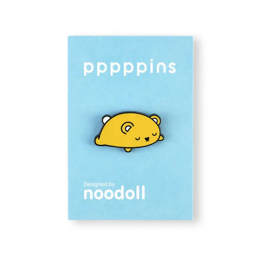 Badge - 992607 Noodoll Pppppins Ricecracker Lazy Sleeping Mouse Hard Enamel Pin